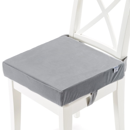 Poduszka podwyższająca dla dziecka  na krzesło - velvet grey