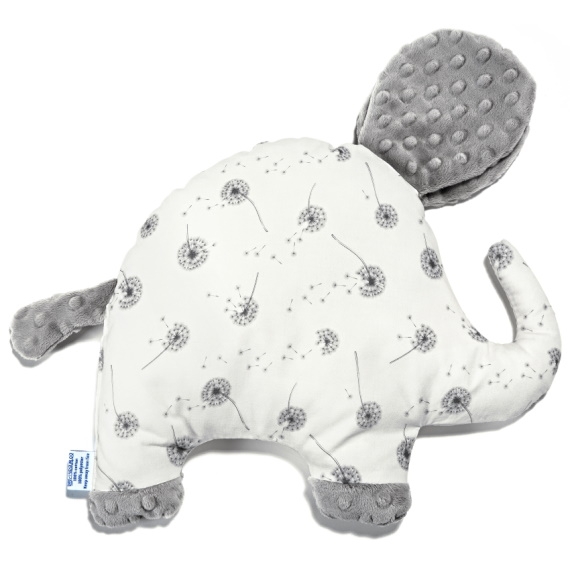 poduszka niemowlęca, Słoń na szczęście, wzór dmuchawce - Enjoy, Lela Blanc